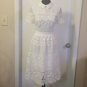 Vintage white lace dress